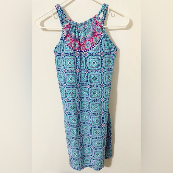 Athleta Other - Athleta Size S Printed Kokomo Swim Dress Sleeveless Blue